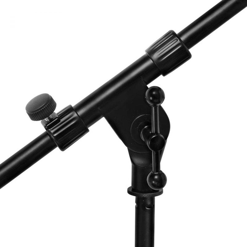 OnStage On-Stage MS7411B Short Drum/Amp Tripod Microphone Stand with Boom, Black - Image 4